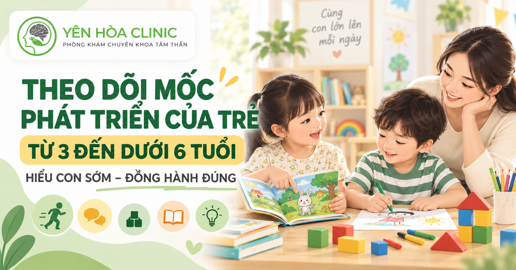 Theo dõi nhanh một số mốc phát triển của trẻ từ 3 đến dưới 6 tuổi